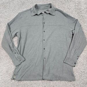Ermenegildo Zegna Mens Herringbone Knit Shirt‎ Size XL Italy Old Money Classic